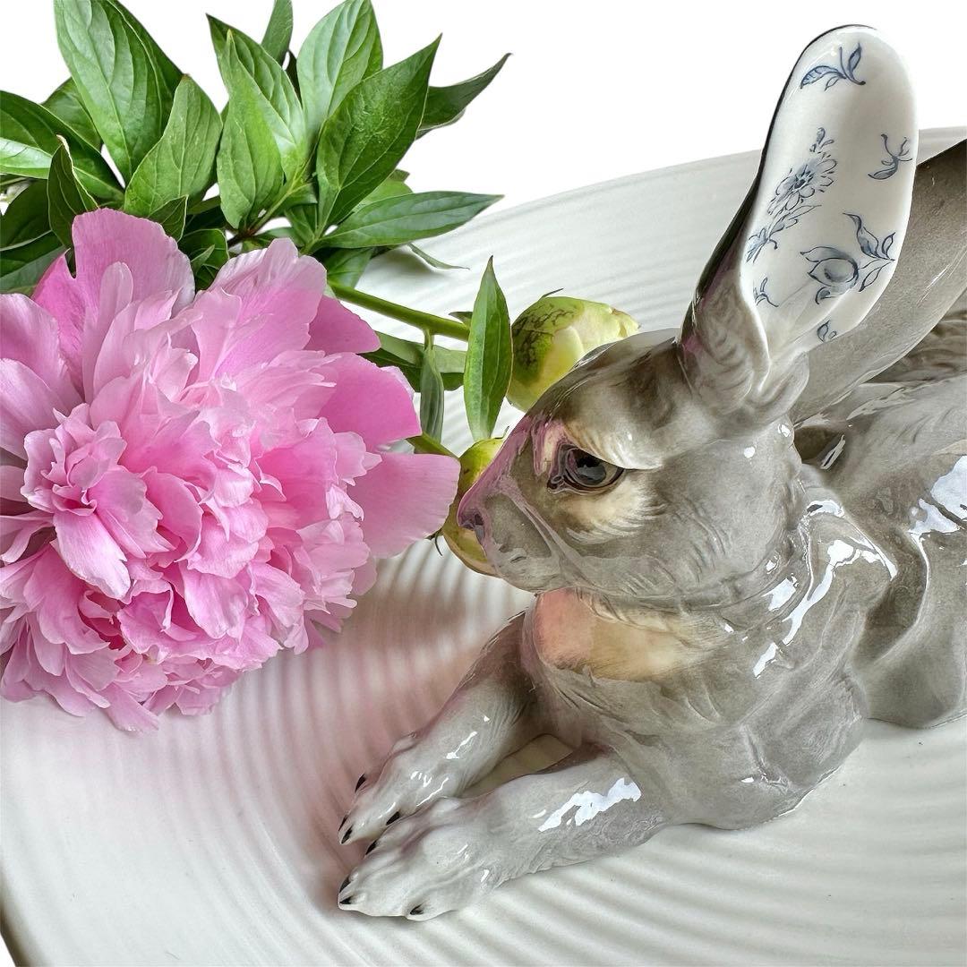 【希少品】最高級 ニンフェンブルク ◆ドイツ製 野うさぎ 大皿 イースター