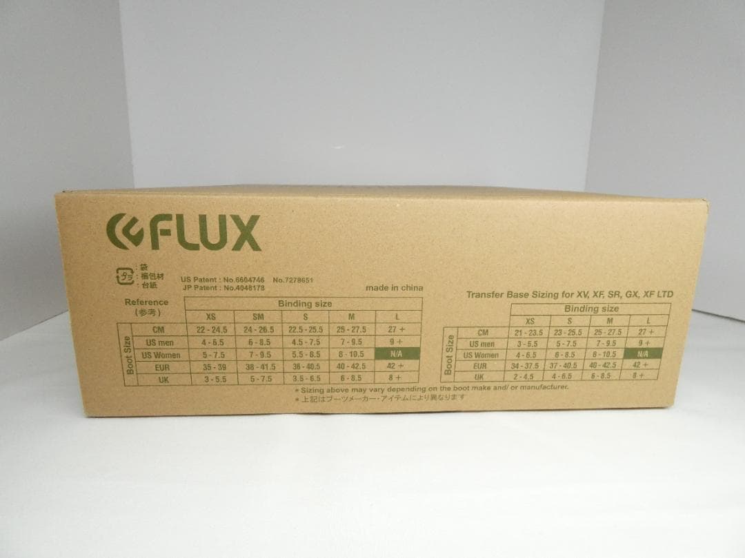 20-21 FLUX XF Sサイズ ビンディング ブラック