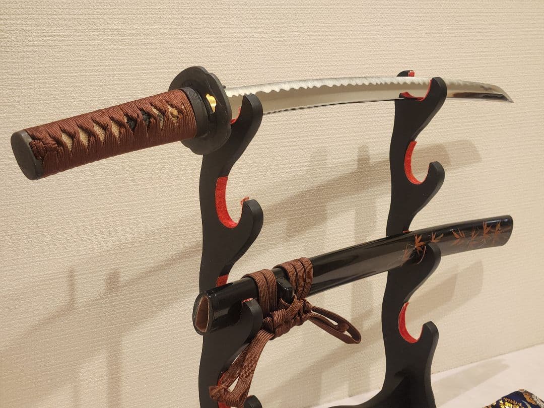 本漆塗 高級拵、脇差、高級模造刀