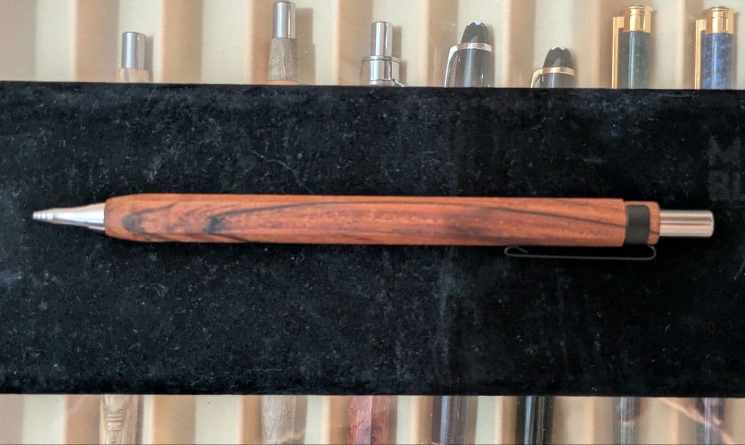 新品未使用 ハカランダ　木軸シャーペン 野原工芸など好きな方に