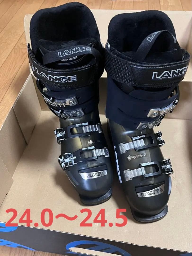 1回使用美品！LANGE ラング スキーブーツ ブラック 24.0-24.5cm