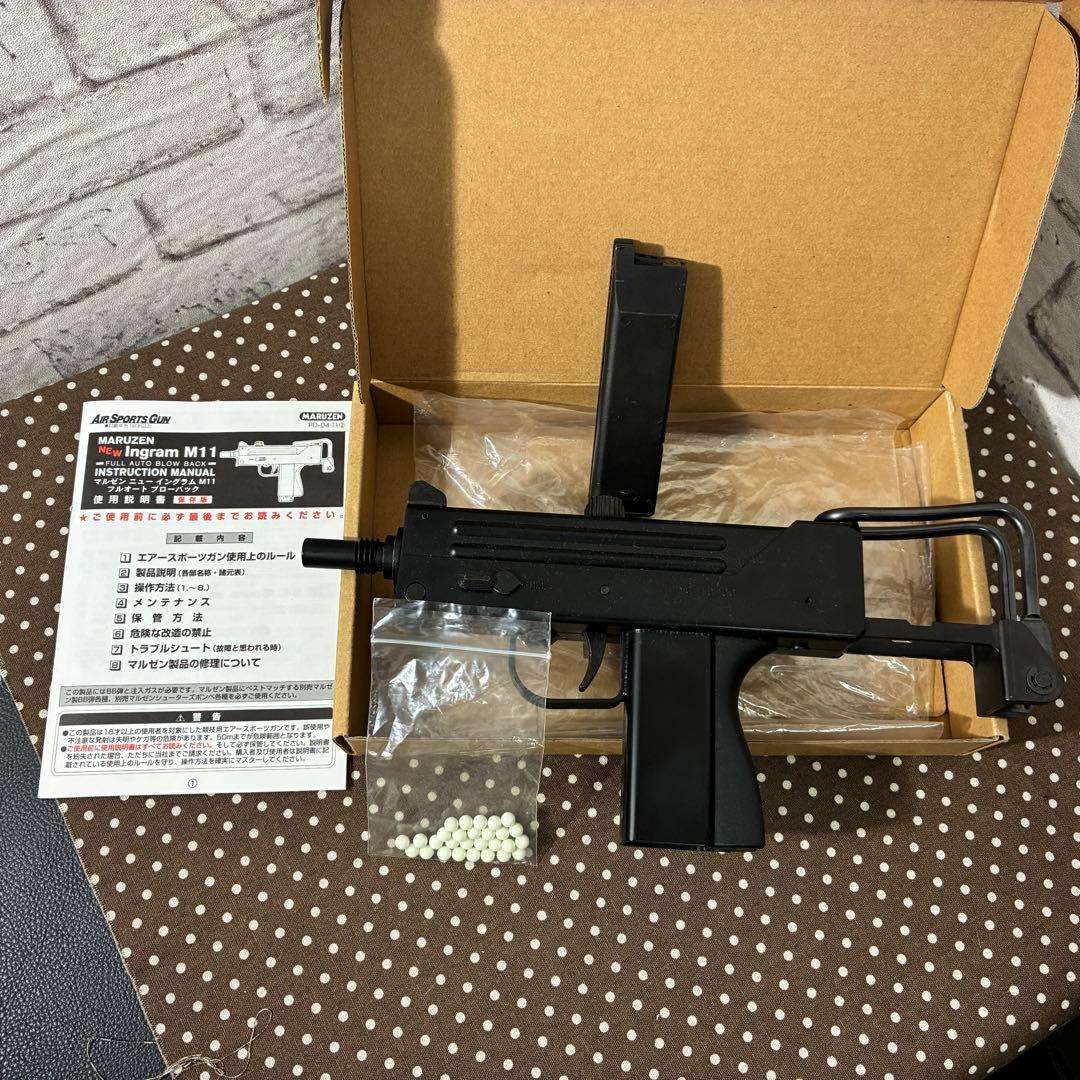 MARUZEN イングラム M11 ガスガン フルオート 箱付き