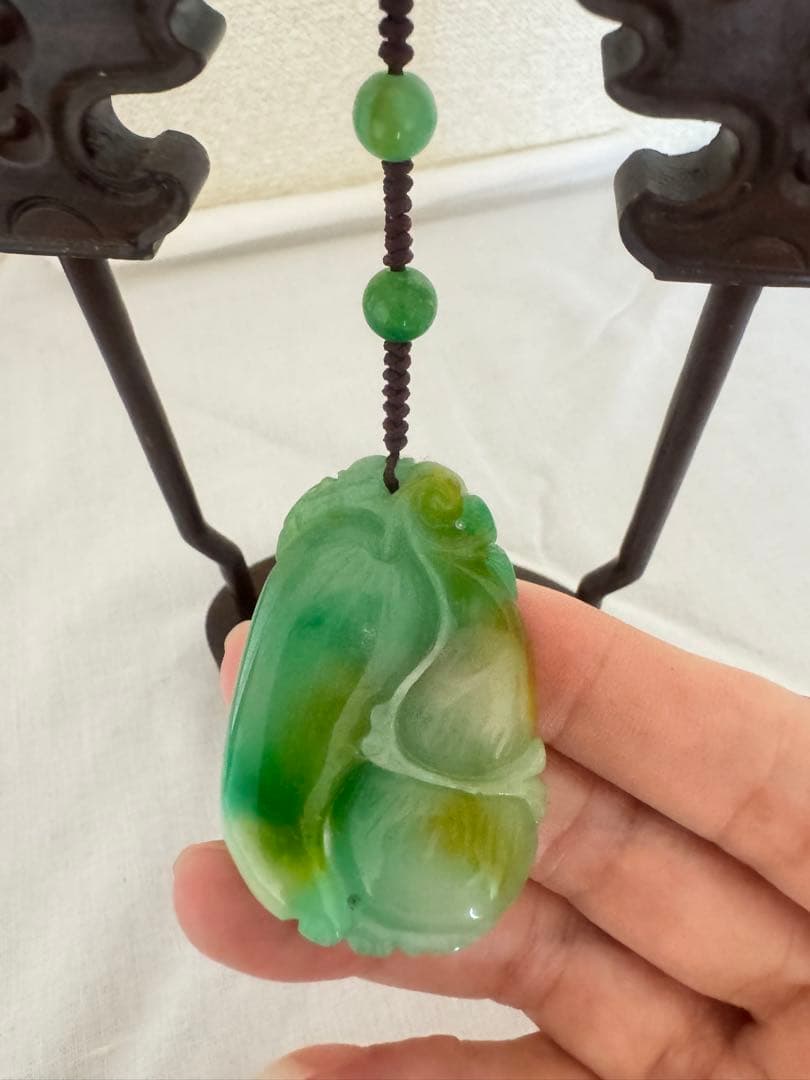 翡翠　アンティーク　コレクション　置物