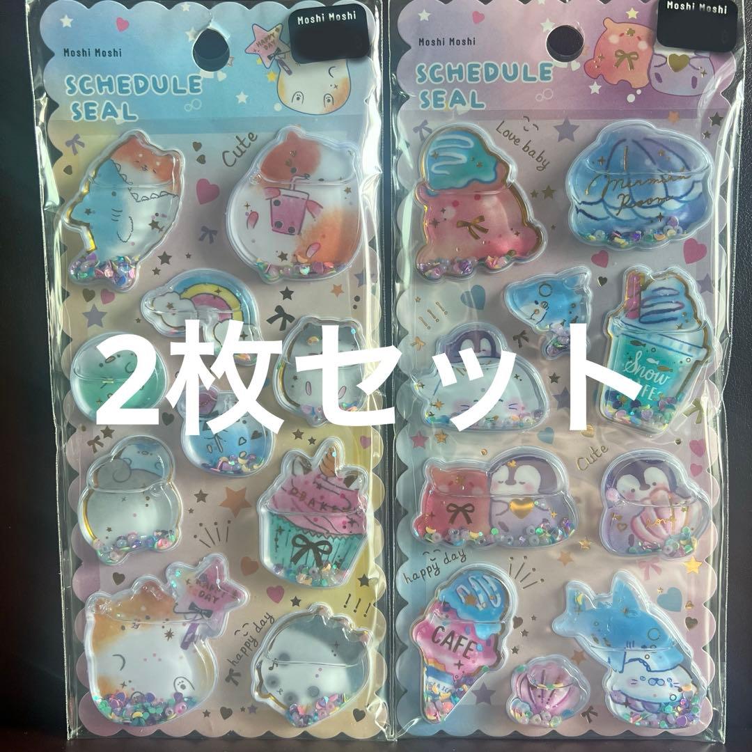 【海外正規品】ペンギン　アザラシ　ハムスター　ウォーターシール　2枚セット