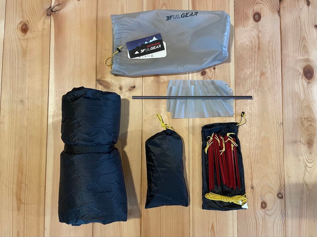 未使用 3F UL GEAR ソロ 超軽量 登山 テント グランドシート