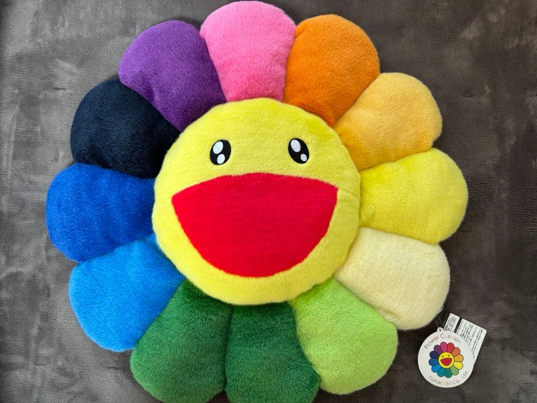 カイカイキキ 60cm お花 レインボー クッション 村上隆