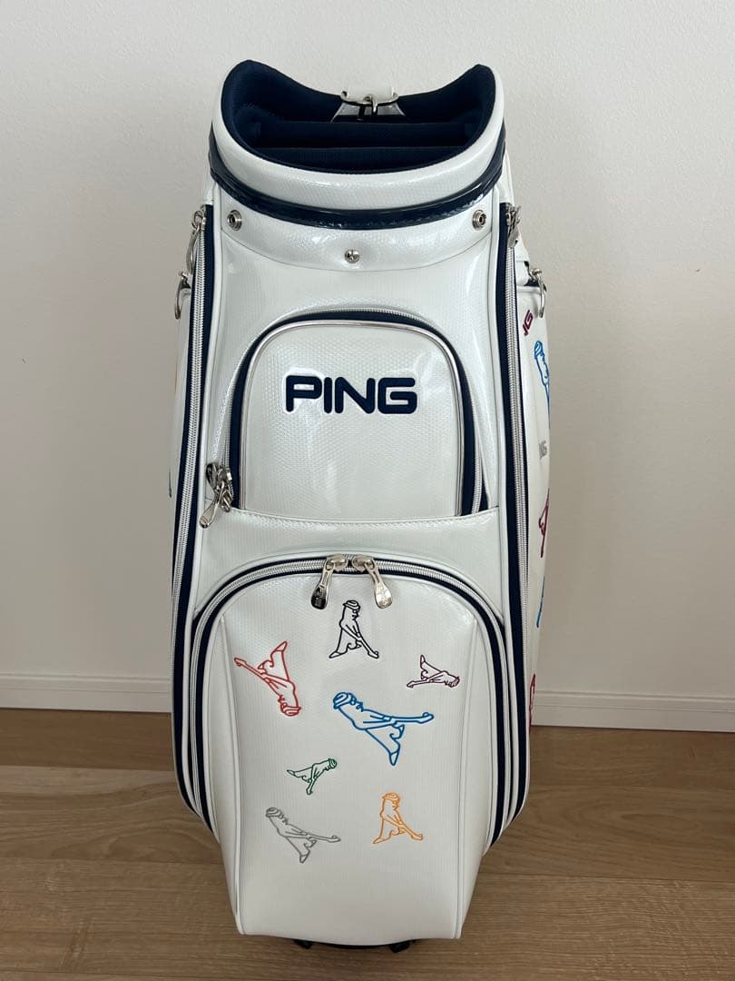 【新品・未使用】MR. PING/ミスターピン　ゴルフキャディバッグ ホワイト