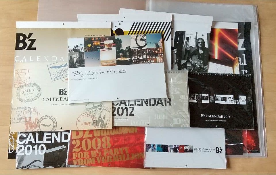 B'z Monthly カレンダー 2008〜2019