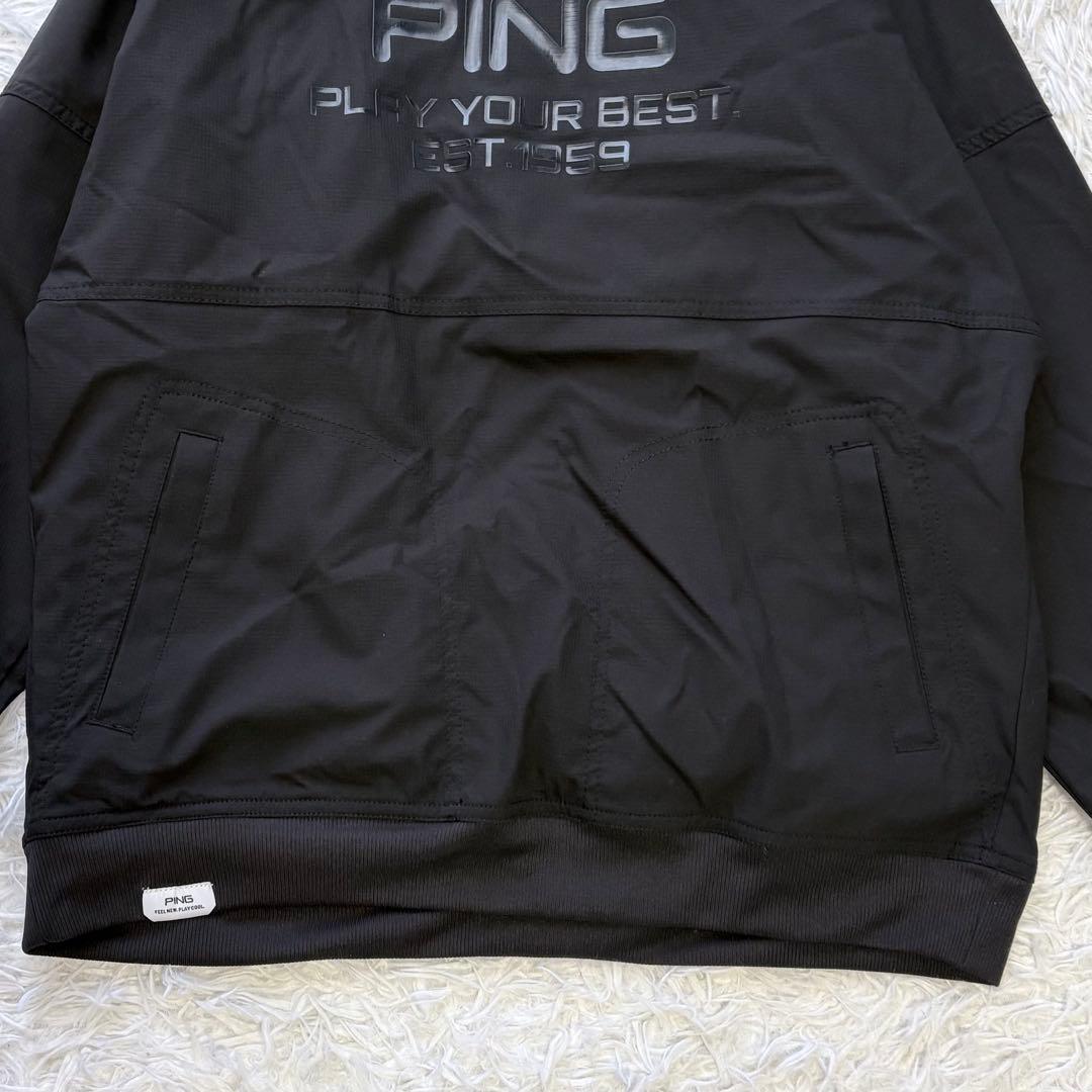 3way✨ PING リップストップツインブルゾン レイヤード ブラック L