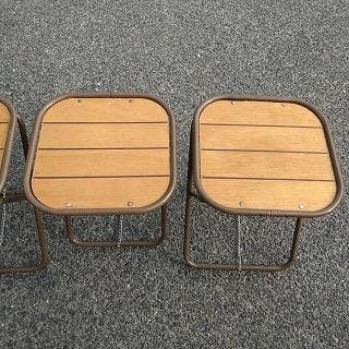 LOGOS　木製　キャンピング　テーブル　チェア