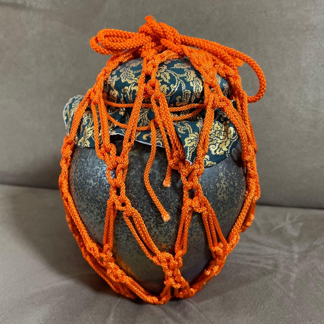 茶道具　口切り茶壺　丹波立杭焼