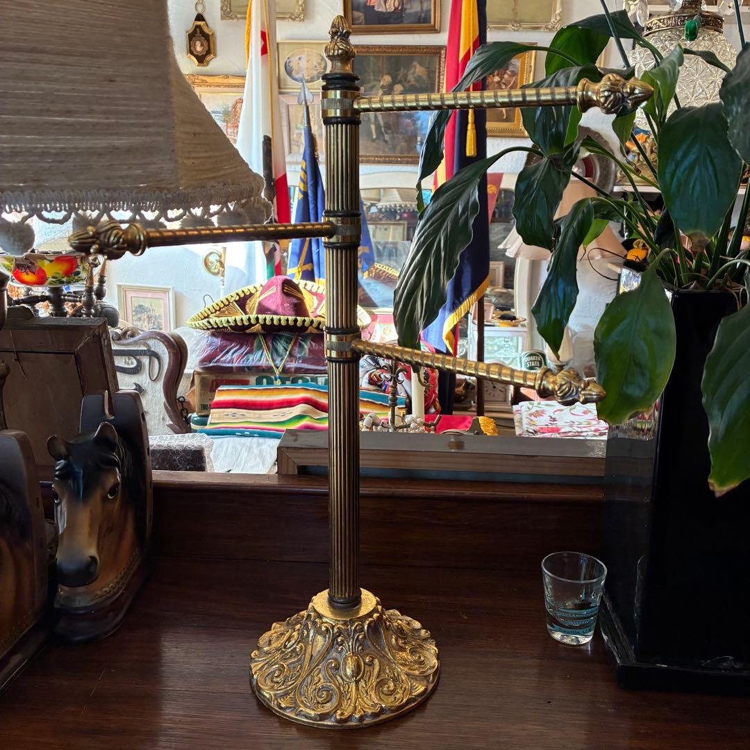 豪華！50s〜ゴールドカラー3段アクセサリー飾り棚アメリカアンティークUSA雑貨