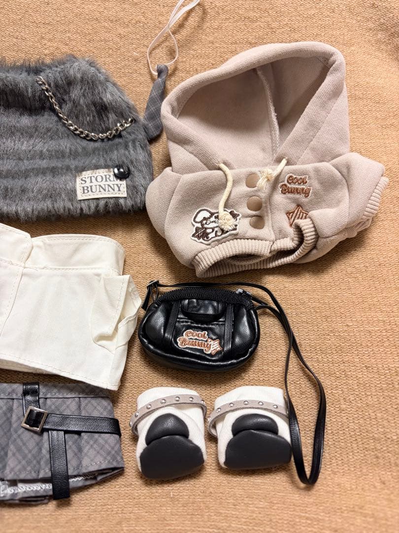 新品♡ぬいぐるみ服20cm 着せ替えぬい ぬい活 パンク 3着まとめ