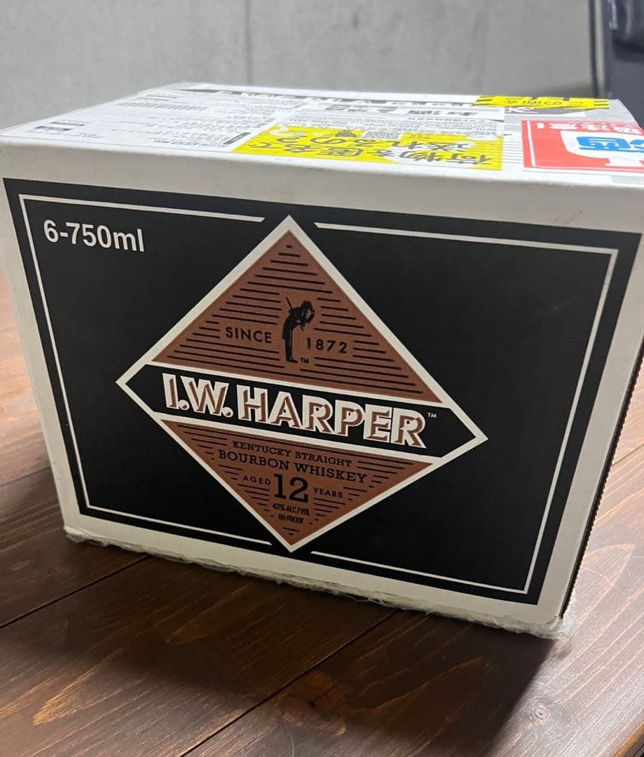 r*2様 IWハーパー12年 バーボンウイスキー 750ml 6本セット