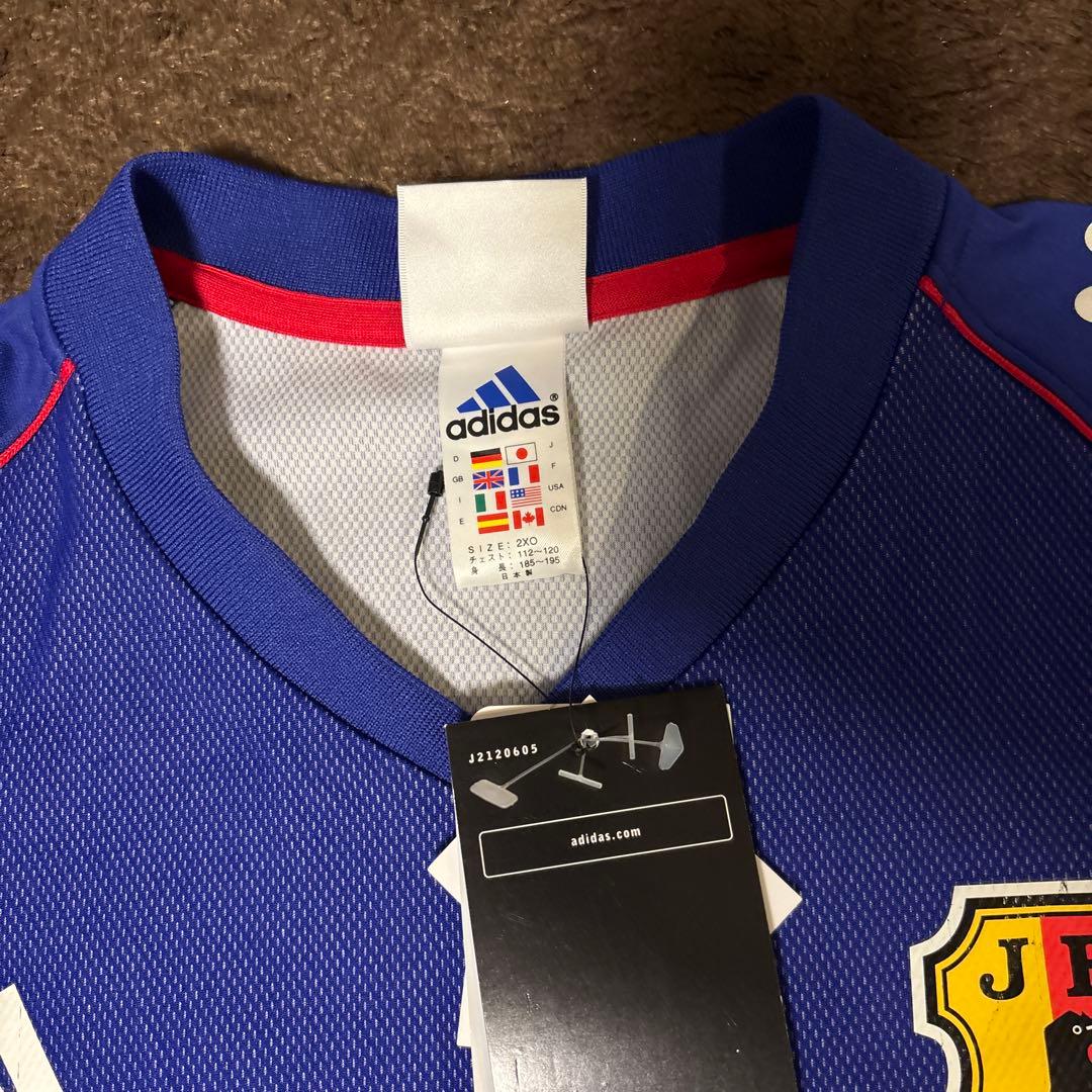 新品限定完売！アディダスサッカー日本代表ユニフォーム2XO/2002日韓WCAP
