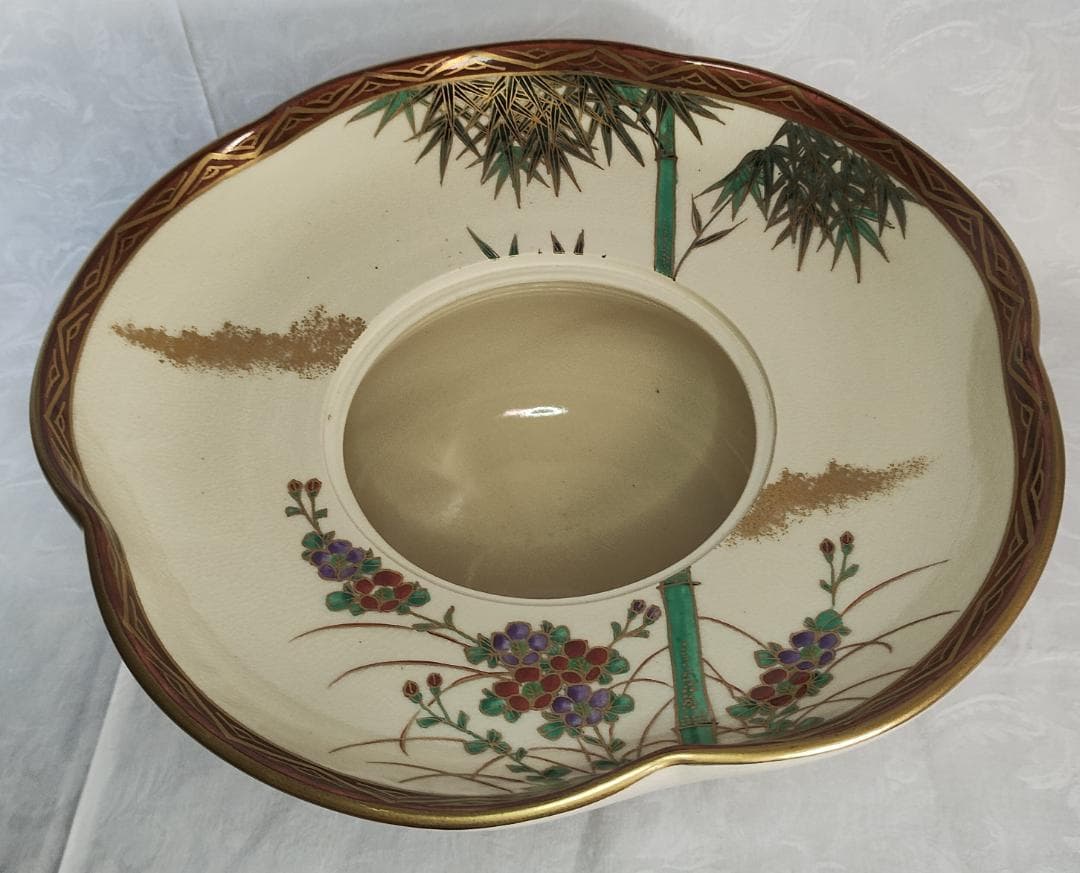 茶道具 砂金袋 城岳造 仁清写 水指