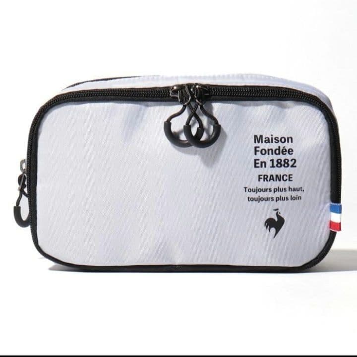 【新品未使用】ルコック スポルティフ ゴルフ ゴルフポーチ 白黒 2点セット