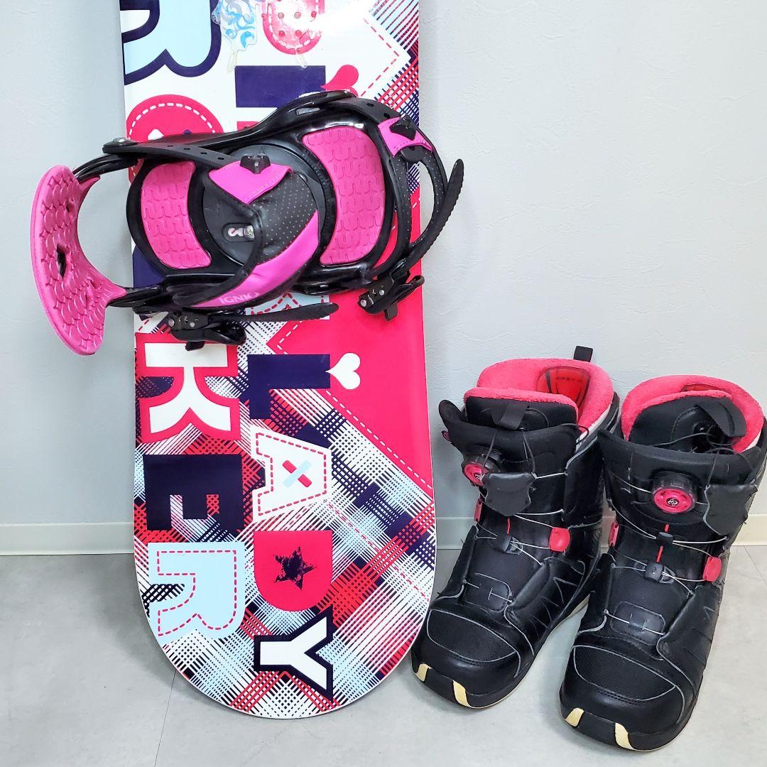 【即滑走OK】kissmark×SALOMON スノボ3点セット 139cm