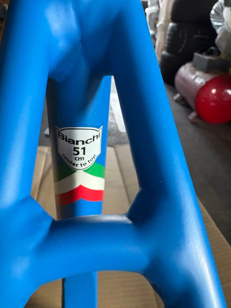 あ　さん専用bianchi super pista Azzurro 51cm