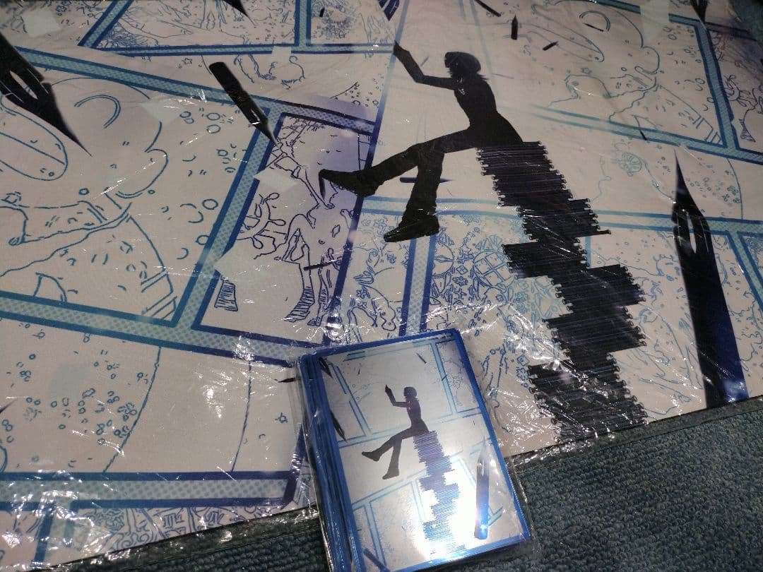 ホロライブ ReGLOSS スリーブ プレマ 青 白詰草 影絵 ハラダミユキ