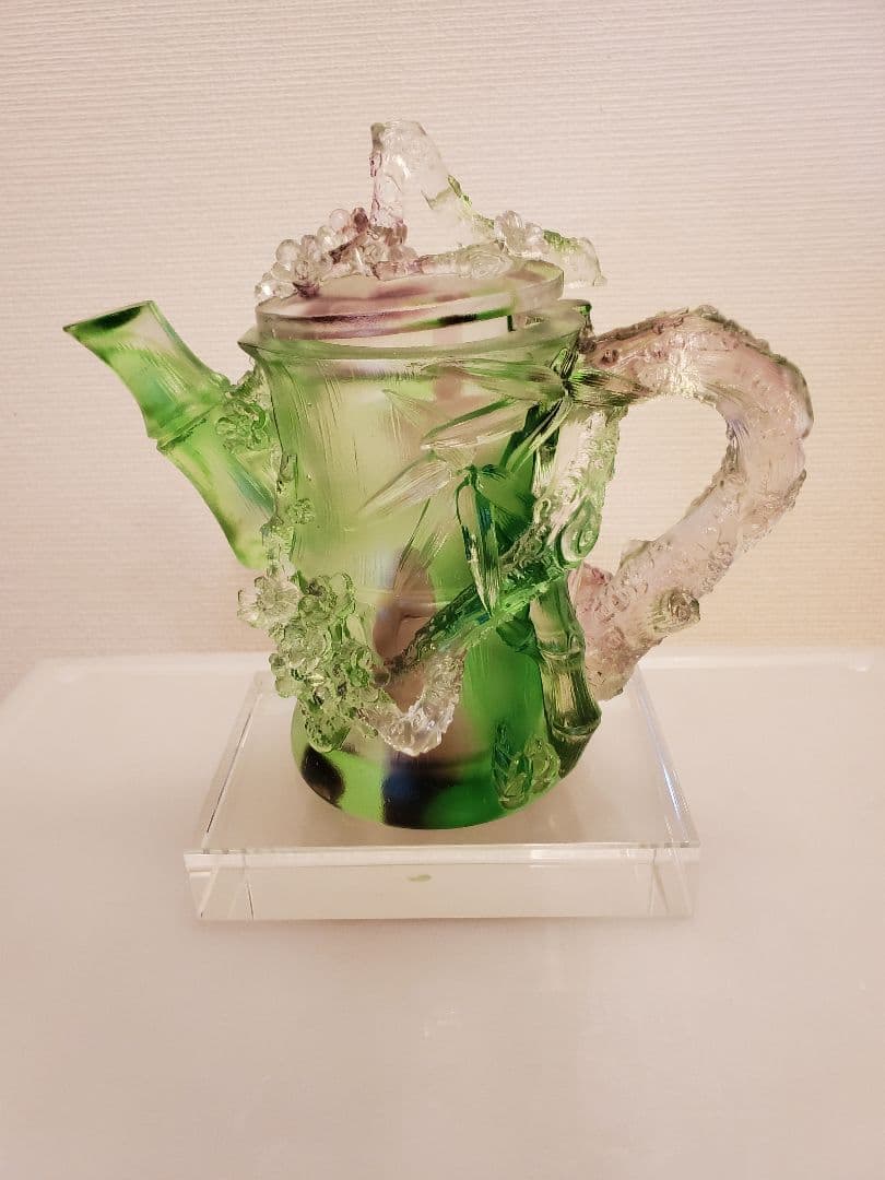 ガラス製急須　琉璃