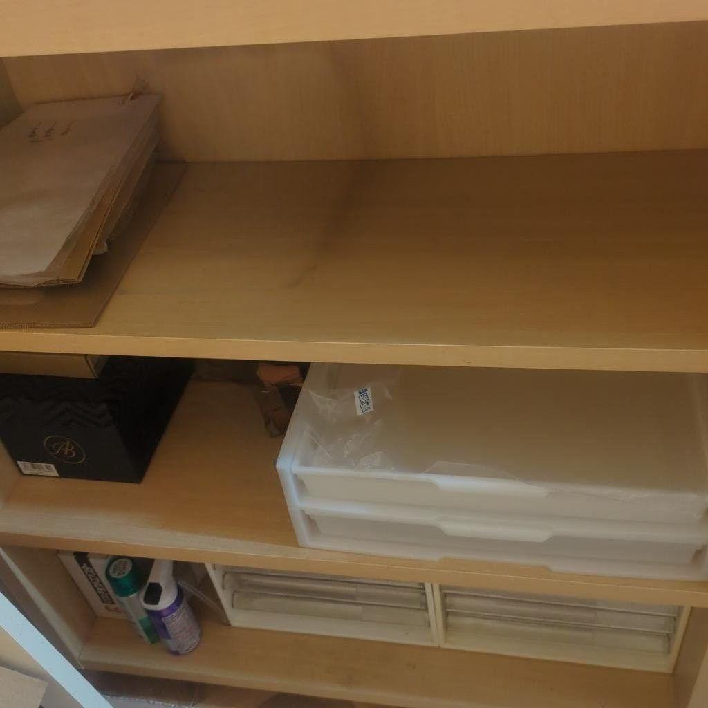 【専用】レジカウンター　ガラスキャビネット 3段棚 鍵付き