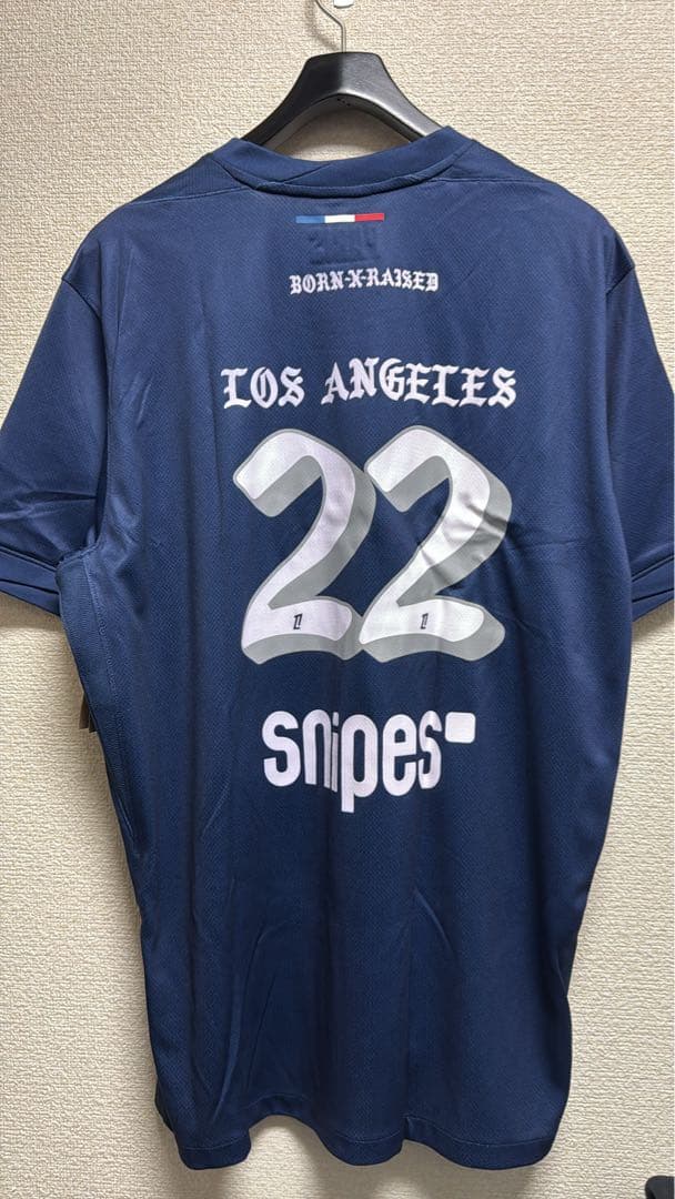 ウェア BORN x RAISED + PSG LA 22 JERSEY NAVY