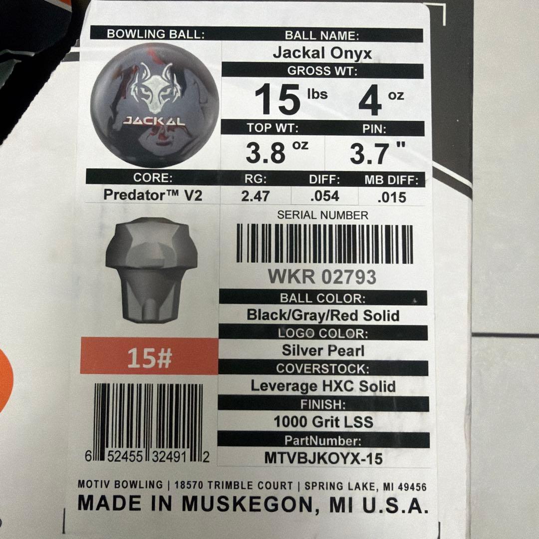 最終値下げ【送料込】MOTIV Jackal Onyx ジャッカルオニキス