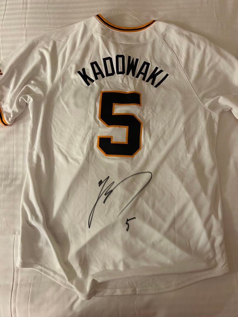 読売ジャイアンツ　門脇誠　直筆サイン入りユニフォーム　Lサイズ