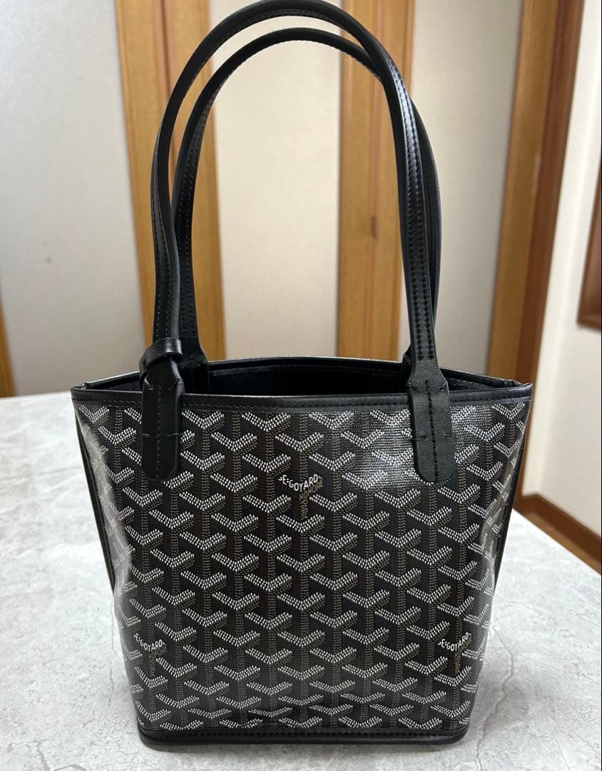 ゴヤール　ブラック トートバッグ サンルイ　ノベルティ　リバーシブル