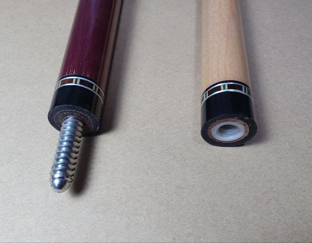 ビリヤードキュー Mezz Cues + ブランド不明 2本セット ケースセット