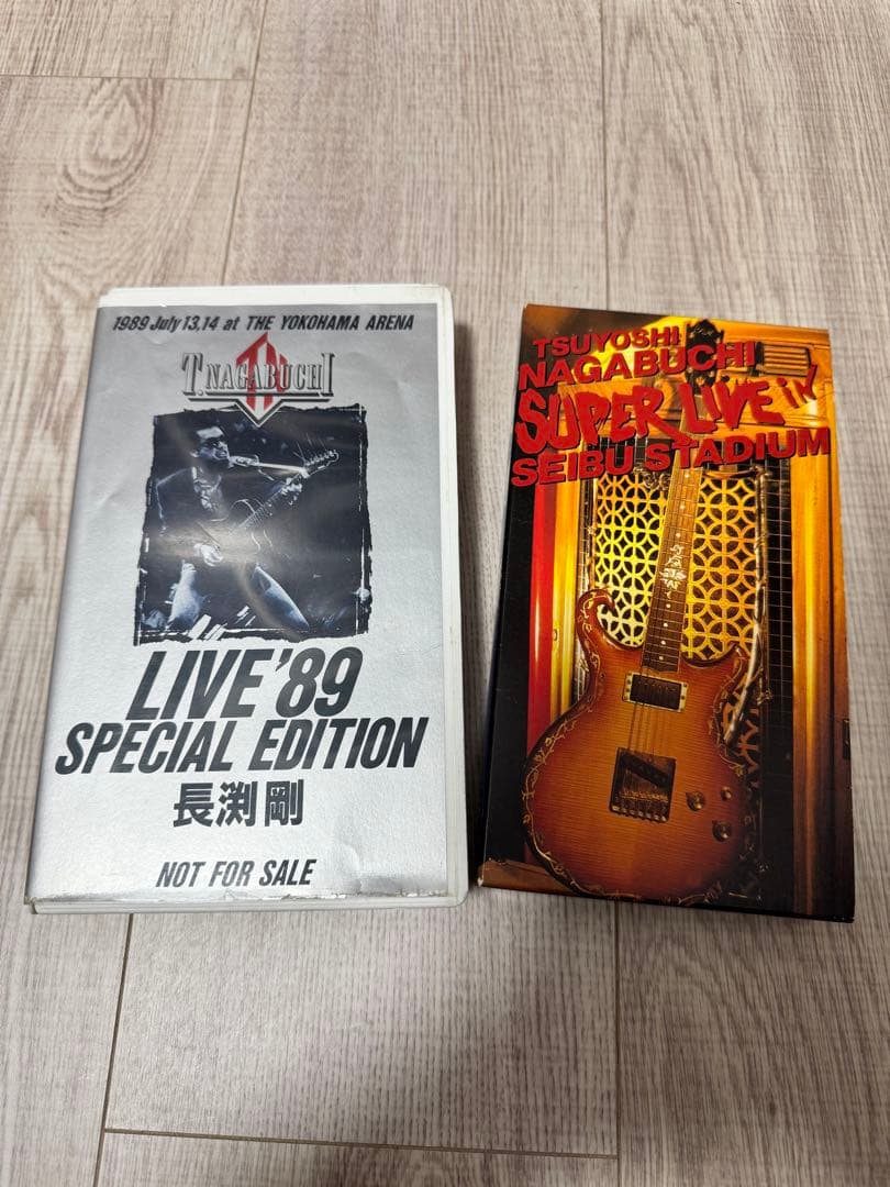 長渕剛 西武球場&LIVE89 VHS ビデオテープ 未DVD化