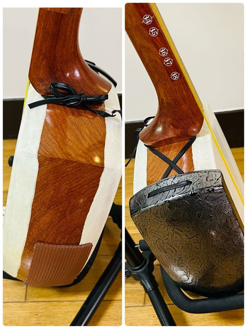 【希少品】津軽三味線 3cm 三味線 和楽器 弦楽器 破れなし　送料込み