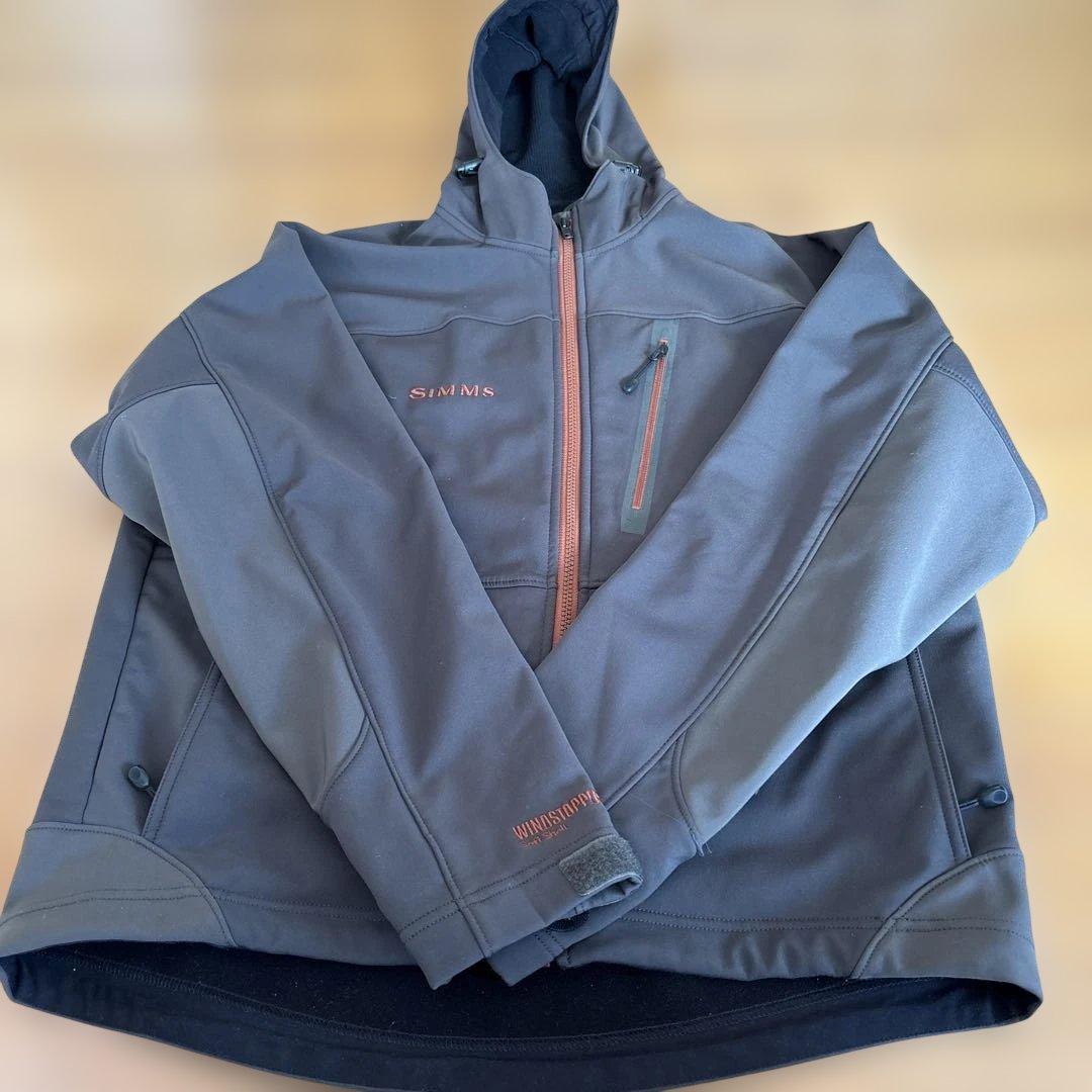 SIMMS フィッシングジャケット ウィンドストッパー付き(難あり)