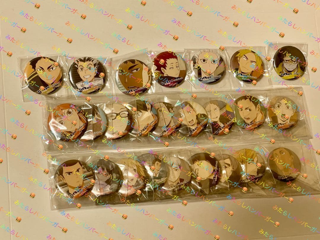 ハイキュー！！　animate cafe (アニメイトカフェ) ミニ缶バッジ