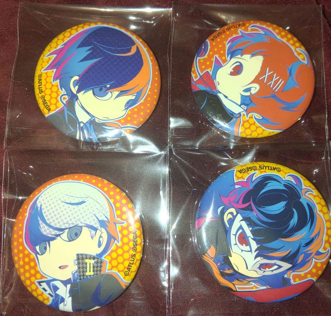 3DS ペルソナQ2 ニュー シネマ ラビリンス 缶バッチ4個