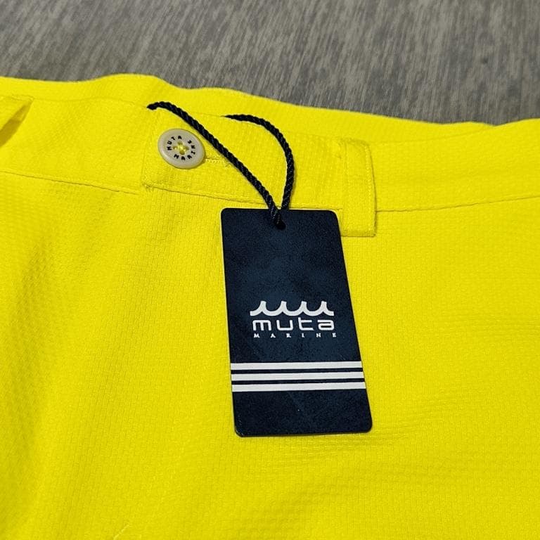 新品　ムータマリン　MUTA　メンズ　ショートパンツ　サイズ5　イエロー　ゴルフ