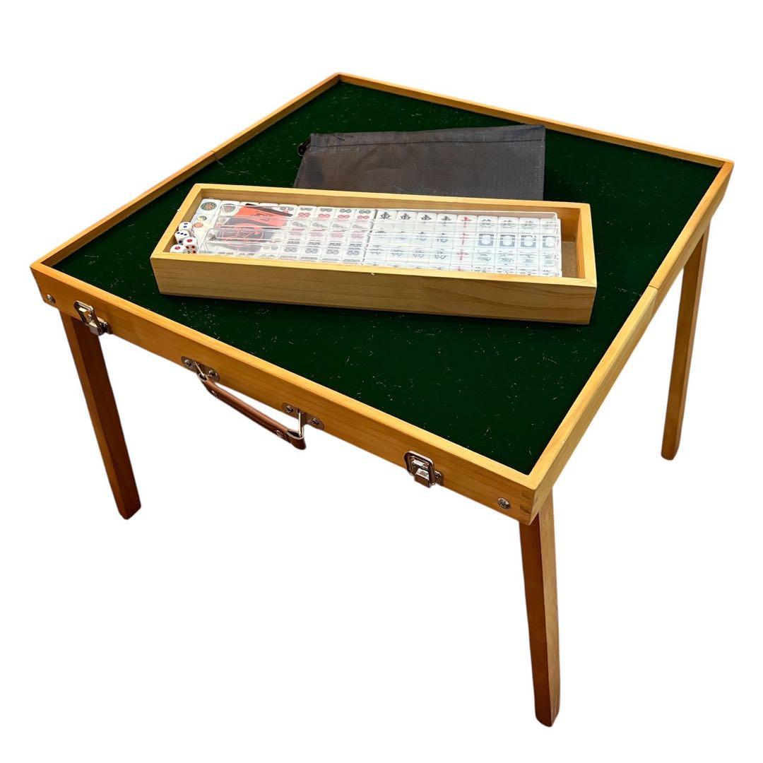 限定価格❤️ 折りたたみ 麻雀セット 持ち運び 雀卓 麻雀牌 パーティ アウトドア