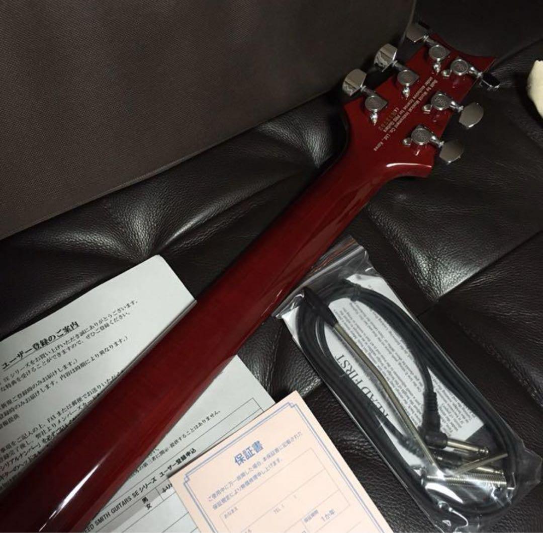正規ケースストラップ付PRS （ポールリードスミス）SE custom24レッド