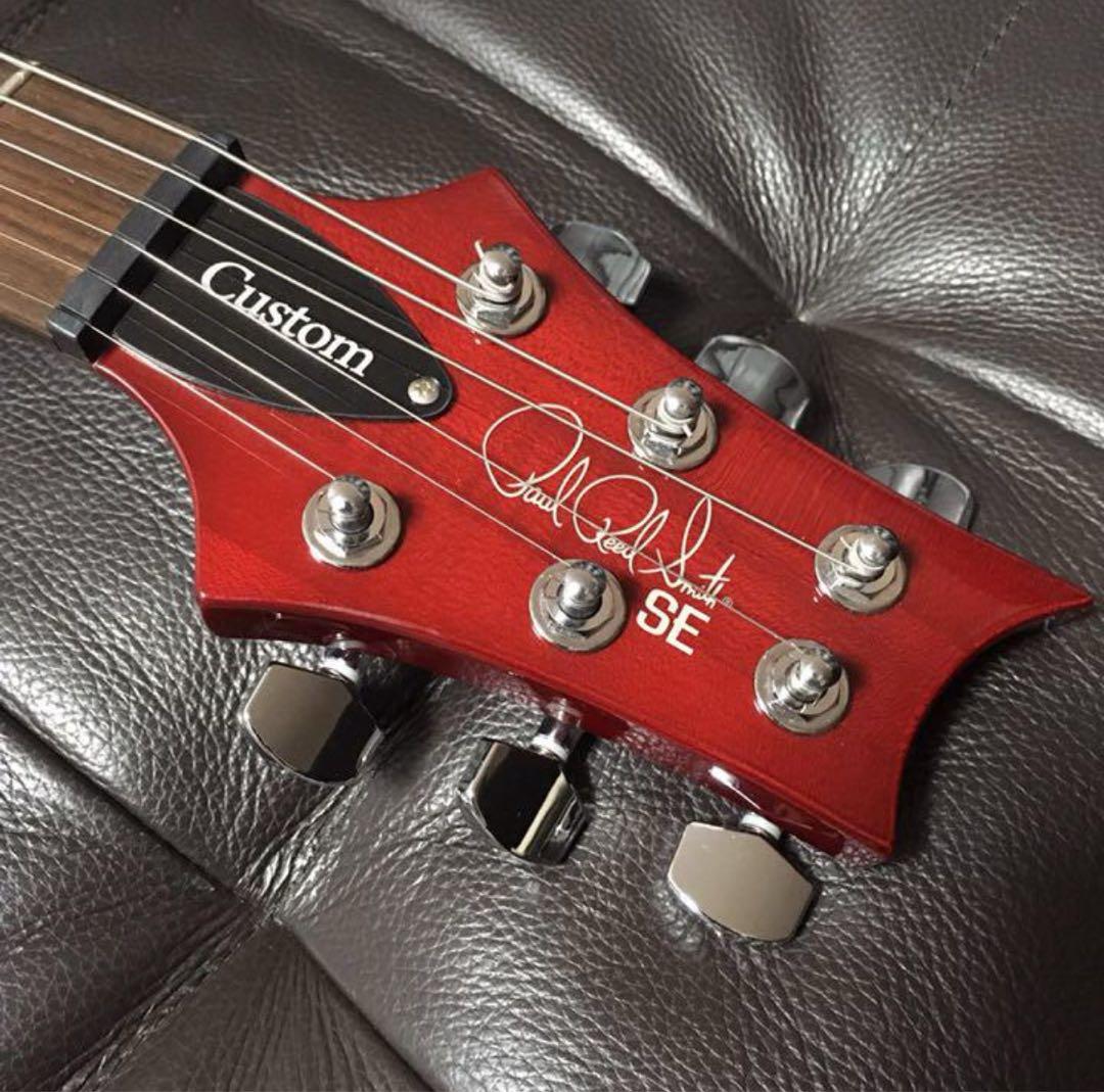 正規ケースストラップ付PRS （ポールリードスミス）SE custom24レッド
