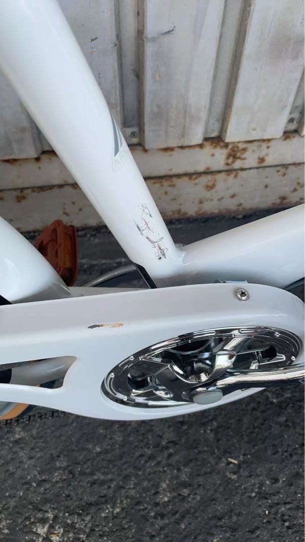 子ども用折りたたみ自転車　自転車24インチ　シティサイクル シマノ６段変速 カゴ