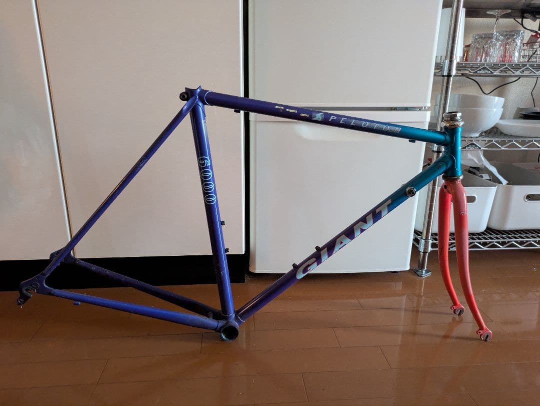 【フレームセット】希少 GIANT PELOTON 6000　クロモリフレーム