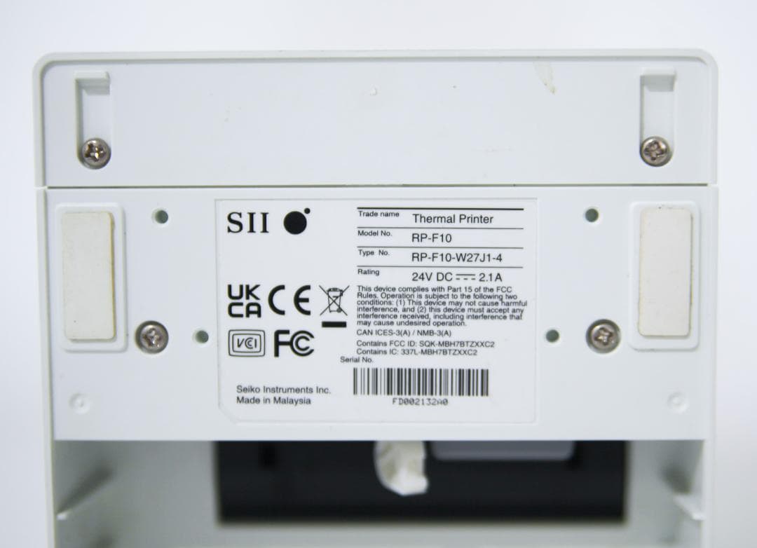 RP-F10 セイコーインスツルSIIレシートプリンター W27J1-4