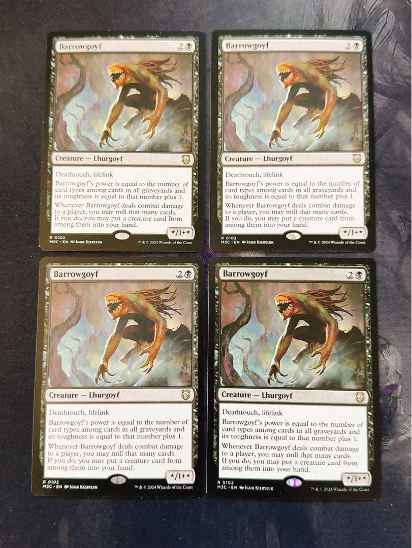 バロウゴイフ　英語　4枚セット