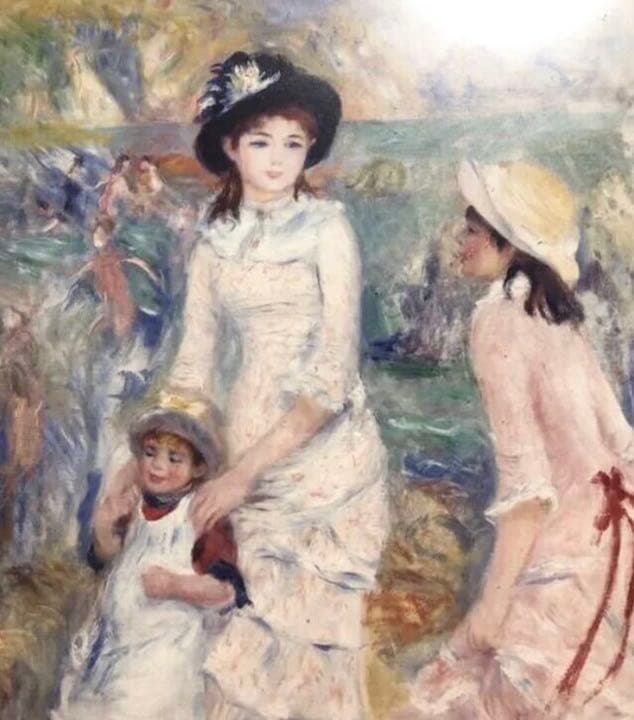 ■レプリカ■ポラロイドコレクション■ルノワール「ガーンジー島の海岸のこどもたち」