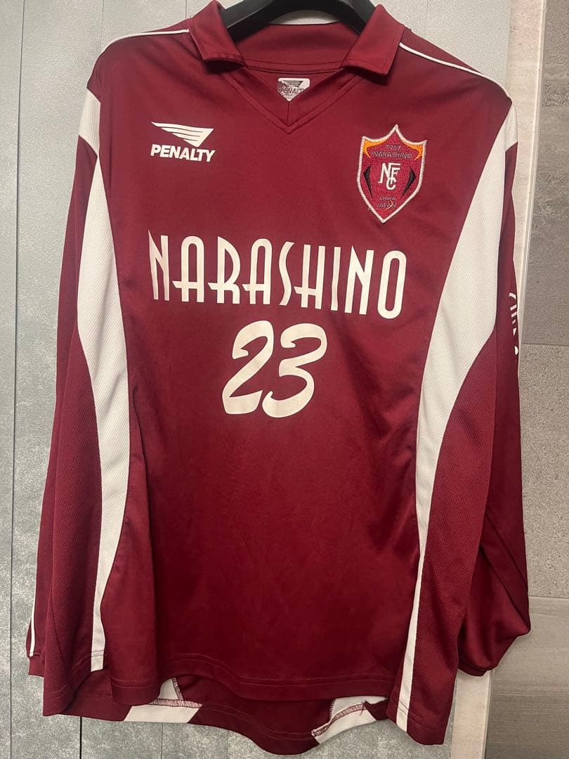 習志野高校　サッカー部　長袖シャツ　Oサイズ