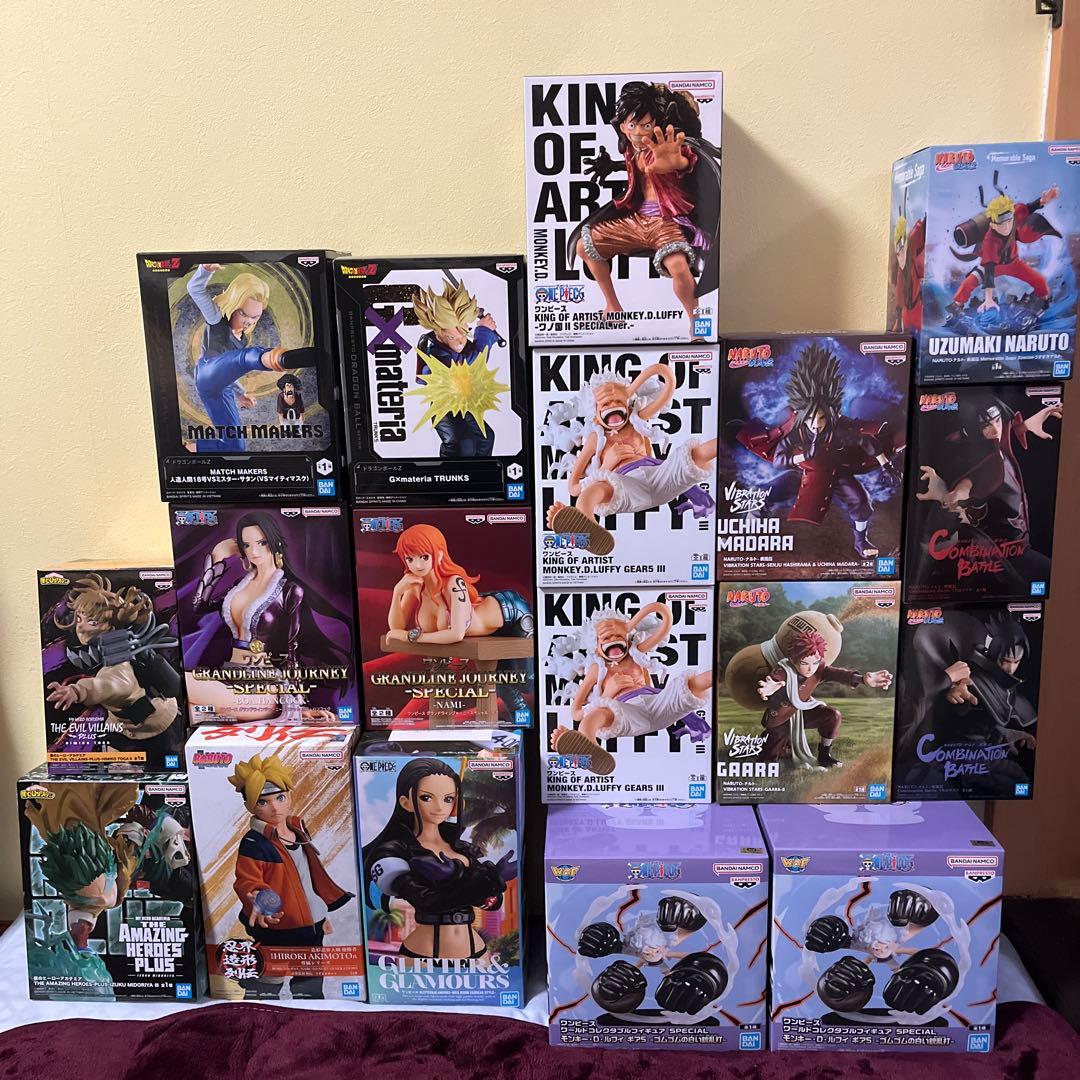 【新景品あり】少年誌アニメキャラクター フィギュアセット18個