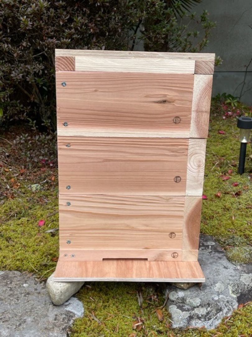 日本みつばち用 飼育箱 重箱式巣箱 待ち箱 3段 セット