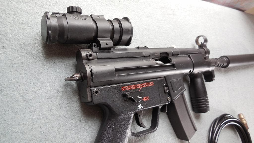 マルゼン　MP5 K　ガスブローバック　マガジン外部ソース用　動作品