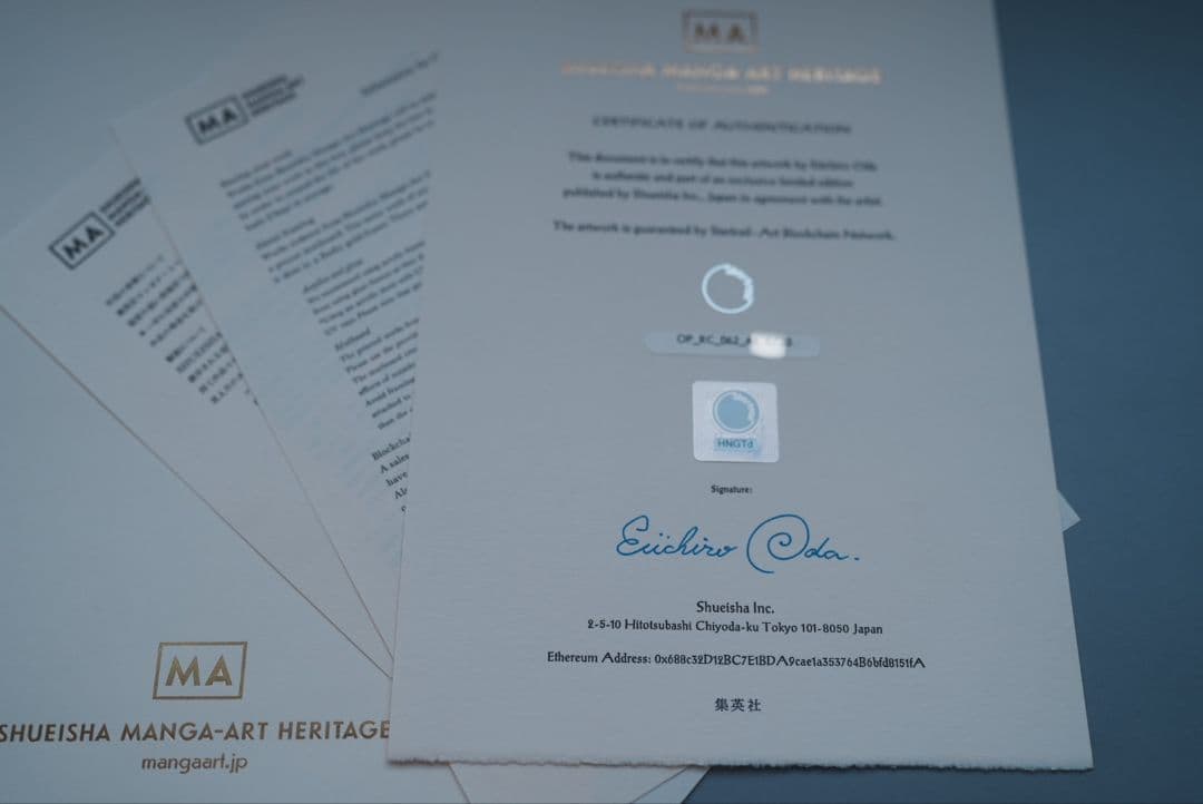 ワンピース　超希少品　20部限定　アート　2枚セット onepiece NFT